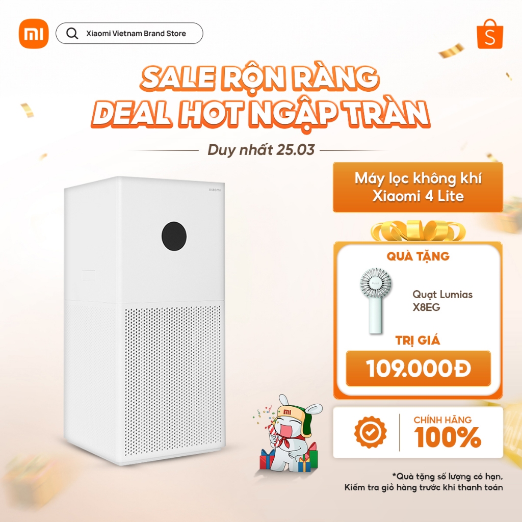 Máy lọc không khí Xiaomi Mi Air Purifier 4 Lite BHR5274GL - Trắng