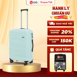 Vali Du Lịch LUG Lusetti LS802 S20 (Xách Tay), S24 (Ký Gửi): Nhựa PP Chống Bể vỡ, Khóa Số TSA