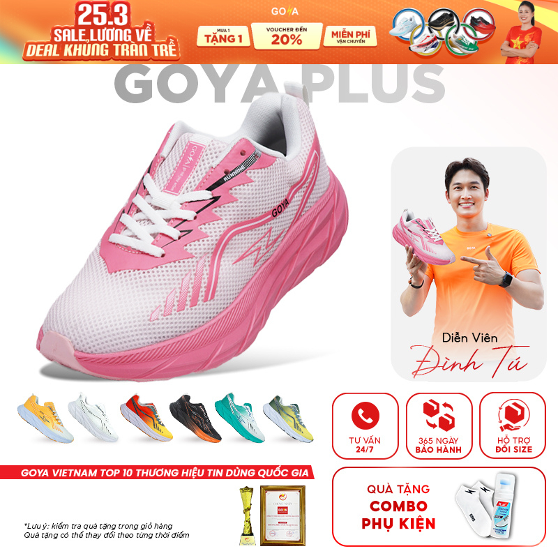 Giày thể thao chạy bộ nam nữ Goya Plus năm 2026 - Tổng hơp những màu đặc biệt