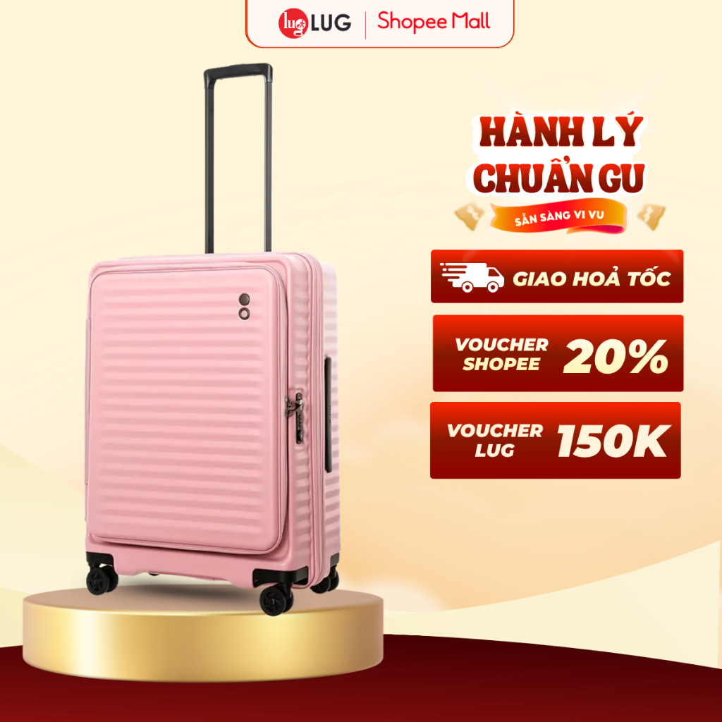 Vali Du Lịch LUG Echolac PC183F S20/S24/S28 Nhựa PC Chịu Va Đập Tốt, Khóa TSA Chuẩn An Ninh Quốc Tế