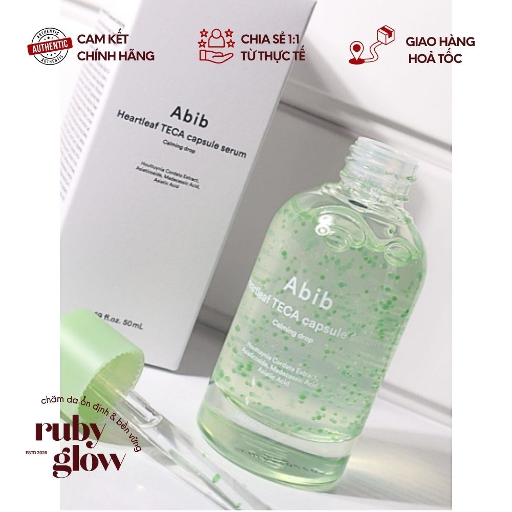 [Chính hãng] Serum Abib 50ml – Glutathiosome sáng da mờ thâm / Heartleaf TECA dịu da giảm mụn | Ruby