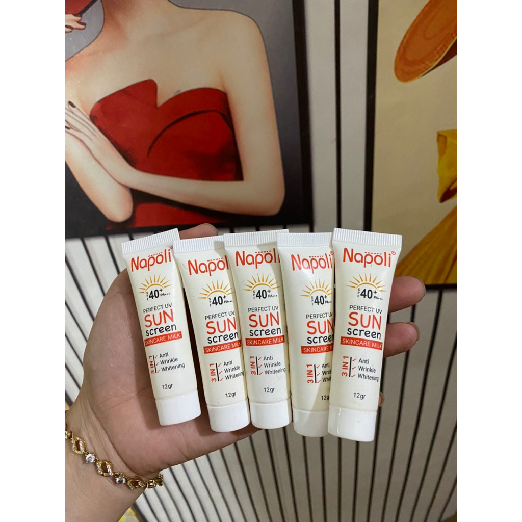Combo 5 tuýp Kem Chống Nắng Napoli Hải Âu Việt 12gr