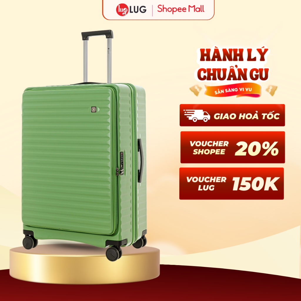 [ VALI DOANH NHÂN ] Vali Du Lịch LUG Lusetti MF001 S20/S25/S29 Nhựa PC Chịu Va Đập Tốt, Khóa TSA Chu