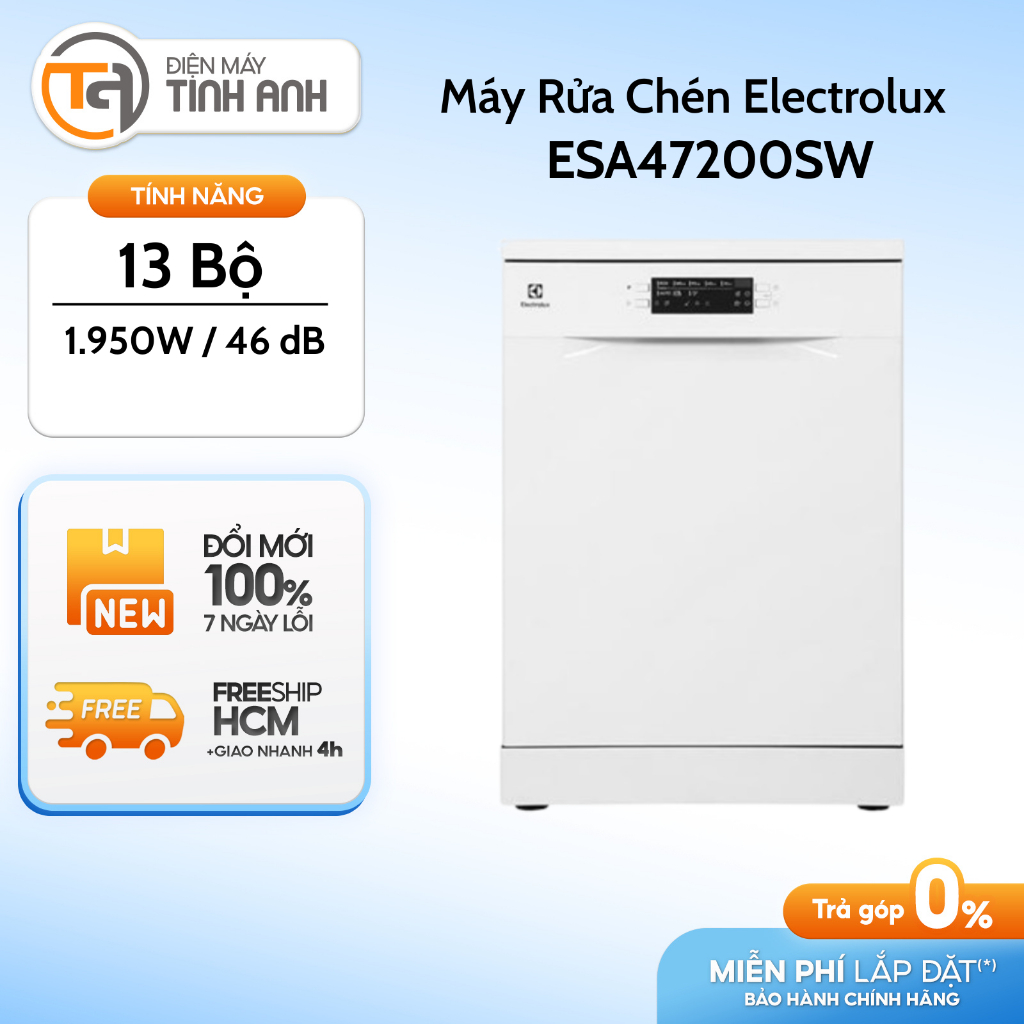 Máy Rửa Chén Độc Lập Electrolux ESA47200SW - Tự Động Mở Cửa