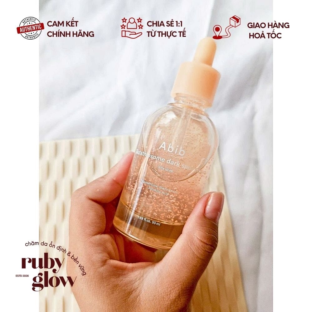 [Chính hãng] Serum Abib 50ml – Glutathiosome sáng da mờ thâm / Heartleaf TECA dịu da giảm mụn | Ruby