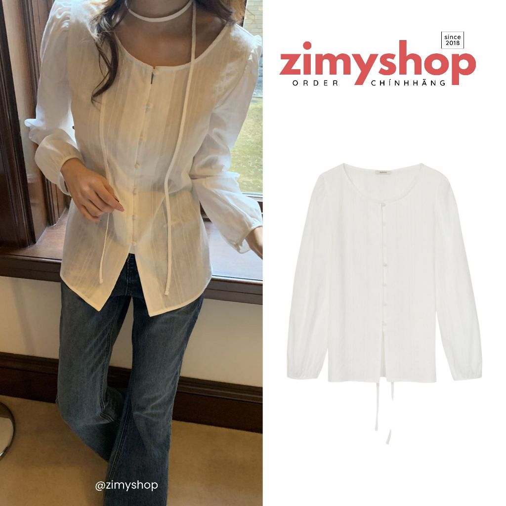 CHÍNH HÃNG ÁO MAEL COTTON BLOUSE MARRYON HÀN QUỐC