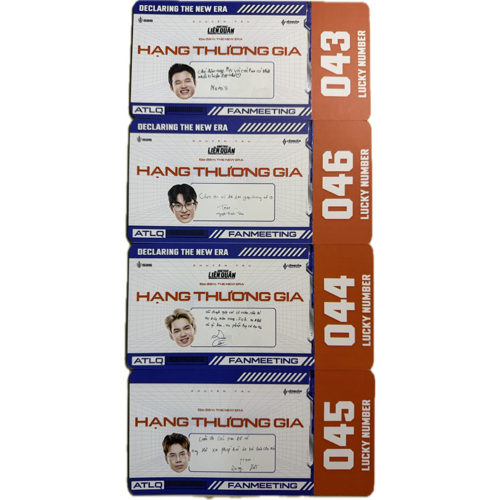 Tâm Thư Giấy Chuyến Tàu Anh Trai Liên Quân Fan Meeting Garena Liên Quân Mobile Chính Hãng