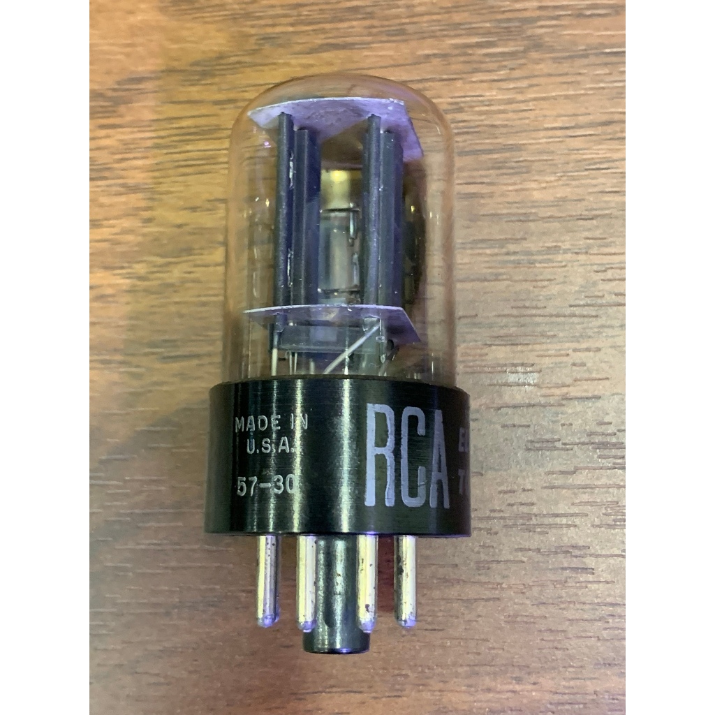 Bóng đèn điện tử, amply 6SN7/ 6H8C RCA - Phiến đen - Made in USA - Test mạnh trên TV7