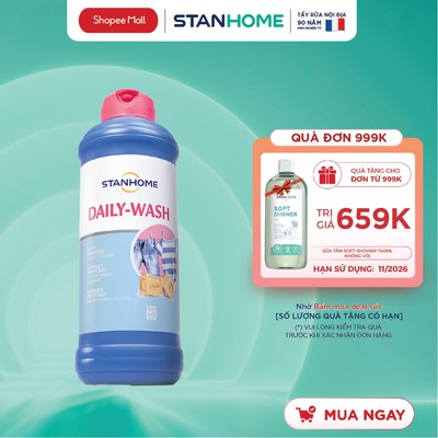 Nước giặt hàng ngày với hương biển tươi mát Stanhome daily wash provencal 1500ml