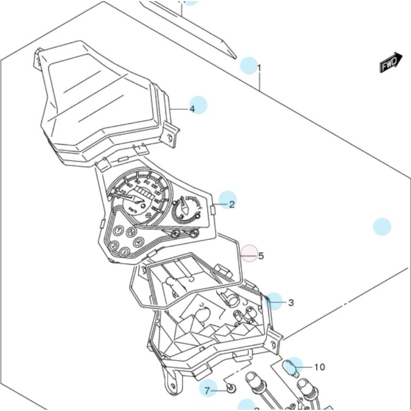 RON ĐẾ ĐỒNG HỒ AXELO 125 ( CHỐNG VÀO NƯỚC )-