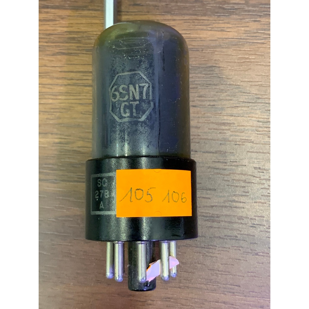 Bóng đèn điện tử, amply 6SN7/ 6H8C RCA - Hun khói - Made in USA - Test mạnh trên TV7