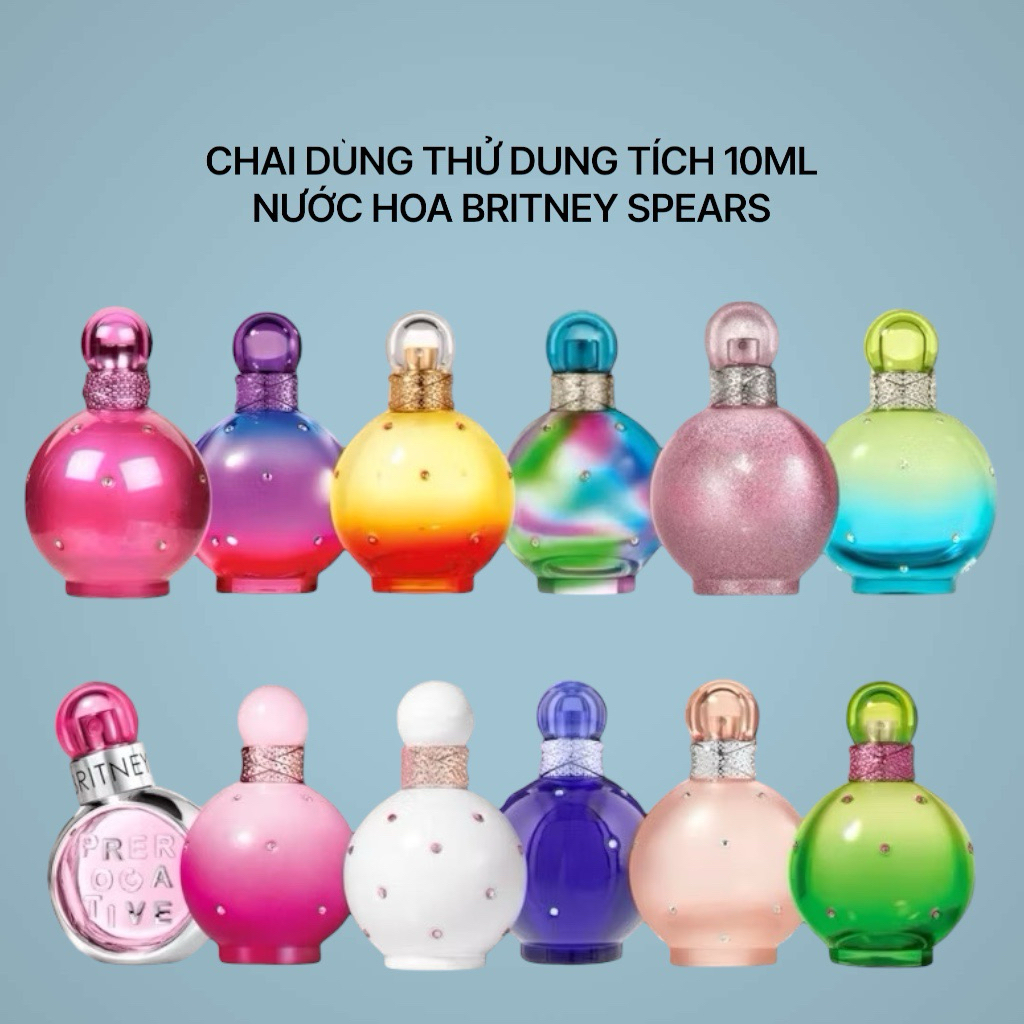 10ml - Nước Hoa Britney Spears Fantasy Midnight Island Electric Intimate Candied Blissful Jungle