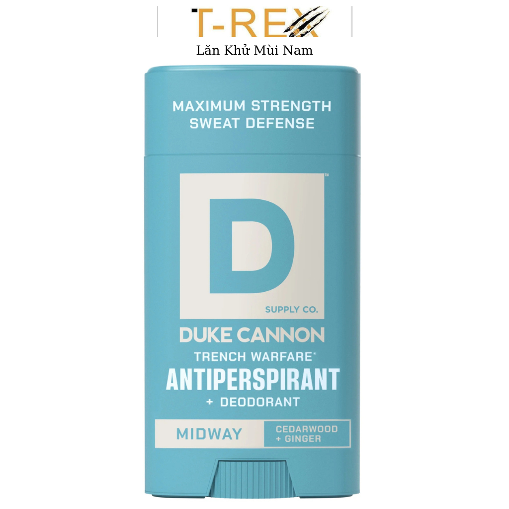 Lăn Khử Mùi Duke Cannon Midway Antiperspirant & Deodorant 85G (Sáp Trắng)