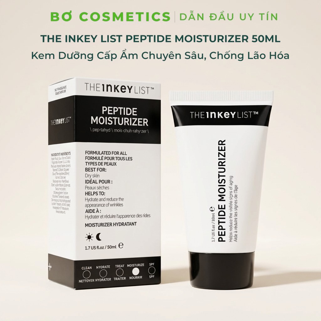 Kem Dưỡng Ẩm THE INKEY LIST Peptide Moisturizer 50ml
