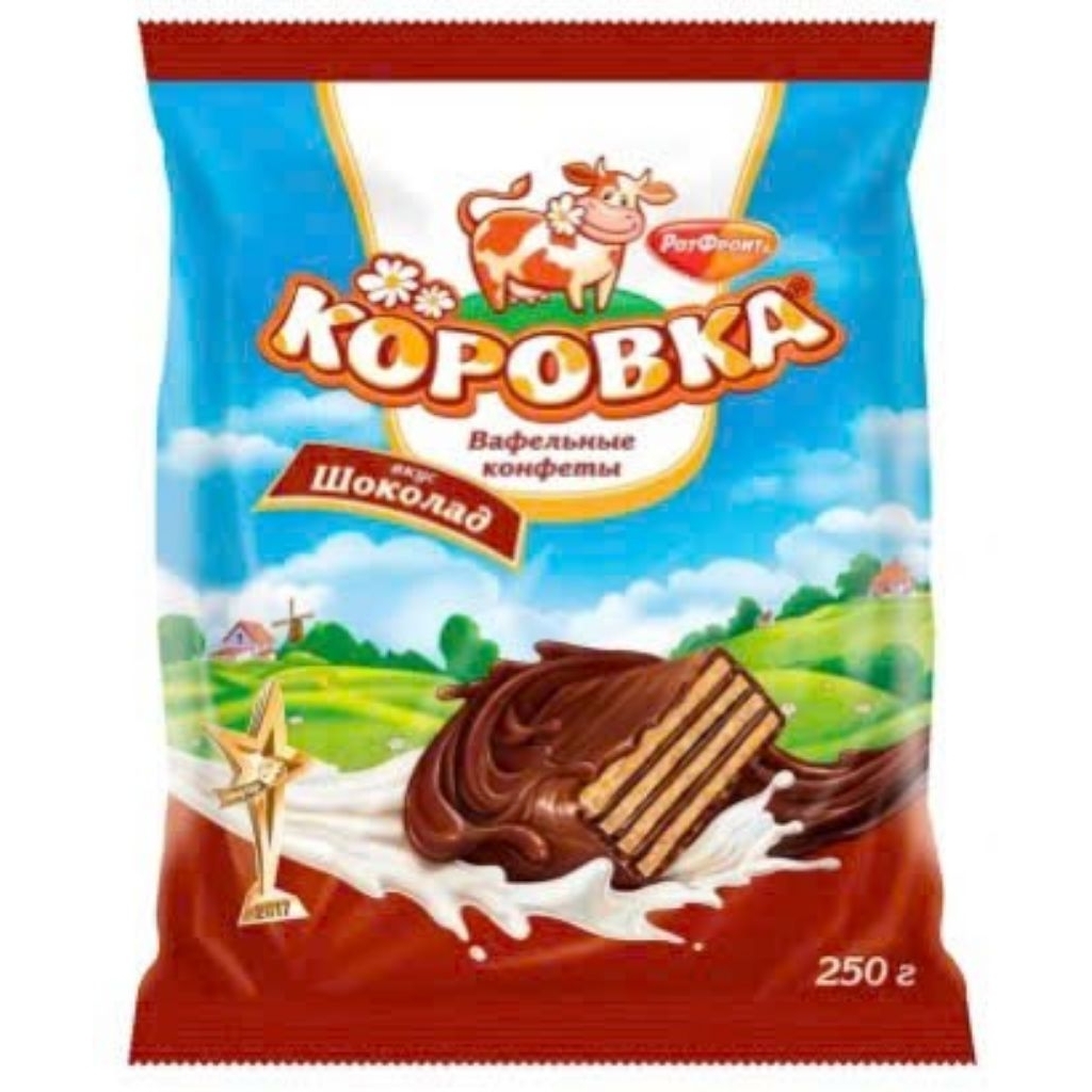 Bánh Xốp Bò Sữa Hiệu Kopobka Nga 250Gram gói