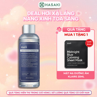 [LIVE 23.3] [DAILY] Nước Hoa Hồng Không Mùi Dành Cho Da Nhạy Cảm Dear, Klairs Unscented Toner 180ml Hasaki Chính Hãng