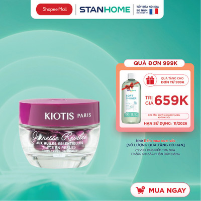 [Hạn 9/2026]Viên tinh chất giảm nhăn chống lão hóa chảy sệ Kiotis Huil En Perles Renovatrice 42 viên x 0.3ml