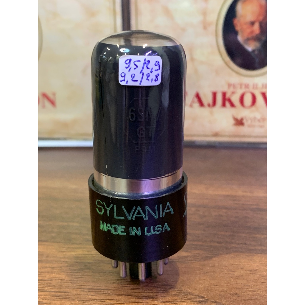 Bóng đèn điện tử, amply 6SN7/ 6H8C SYLVANIA - Hun khói - Made in USA - Test mạnh trên TV7