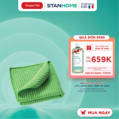 Khăn microfiber lau bếp đa năng Stanhome Soft 1 chiếc/ túi kích thước 32cm*31cm