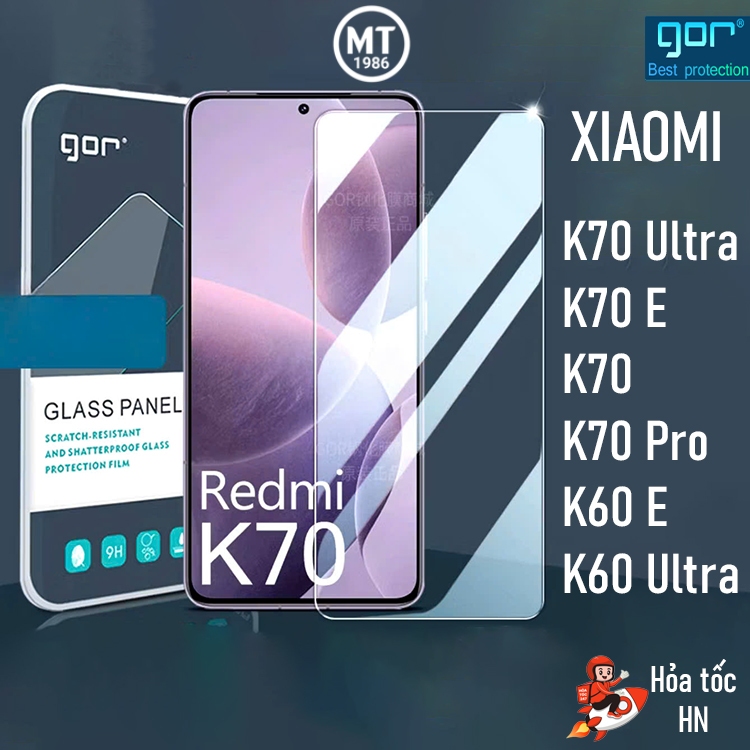 Kính Cường Lực Gor Redmi K70/ K70E/ K70 Ultra/ K90/ K90 PROMAX/ K80/ K80 Pro/ K80 ULTRA/ K60/ K60E/ 