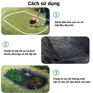 Màng chống thấm HDPE dày 0.3mm, 0,5mm Kích thước 3x50M siêu to