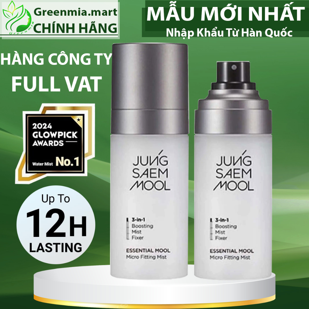 Xịt Khoáng Khoá Nền Jung Saem Mool Micro Fitting Mist 55ml Giúp Lớp Make Up Bền Tới 12 Tiếng