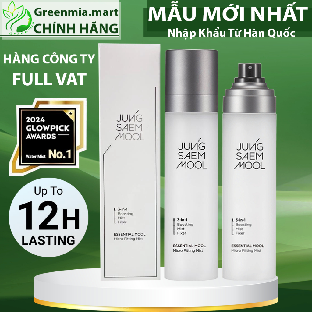 [HÀNG CÔNG TY] Xịt Khoáng Khoá Nền Jung Saem Mool Micro Fitting Mist Giữ Lớp Make Up Bền Tới 12 Tiến