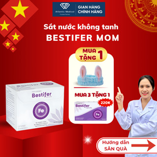 [Quà Xinh] Sắt Hướng Đích BESTIFER Mom Bổ Sung Sắt Dễ Hấp Thu Ít Nóng Táo Không Tanh Cho Mẹ Bầu Và Sau Sinh Hộp 24 Gói
