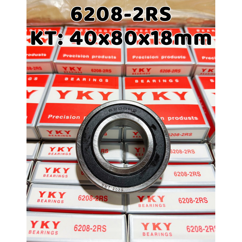 VÒNG BI BẠC ĐẠN 6208-2RS HÀNG MỚI YKY