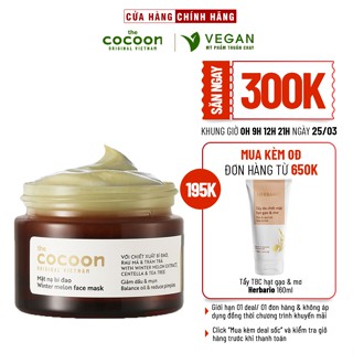 Mặt nạ bí đao the cocoon 30ml da dầu và mụn ẩn