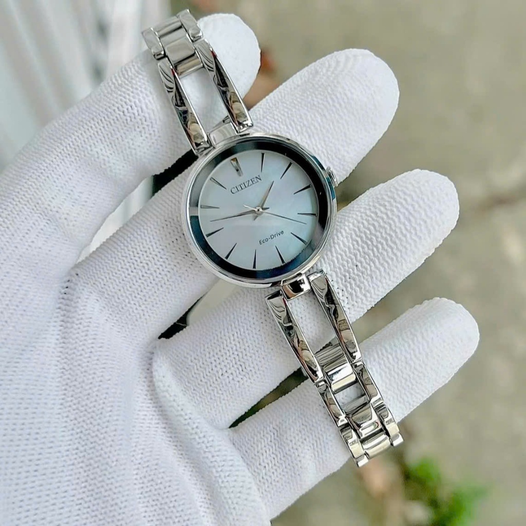 Đồng hồ nữ dây thép Citizen Axiom Eco Drive EM0630-51D