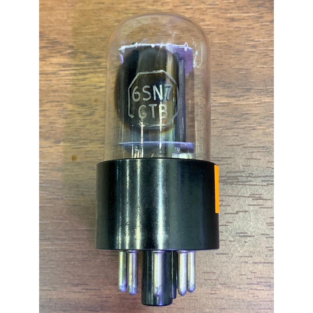 Bóng đèn điện tử, amply 6SN7/ 6H8C RCA - Phiến đen - Made in USA - Test good trên TV7