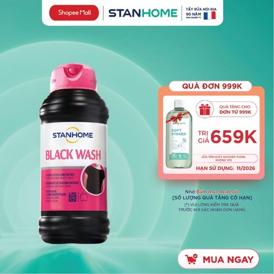 Nước giặt cho đồ tối màu Stanhome black wash 750ml