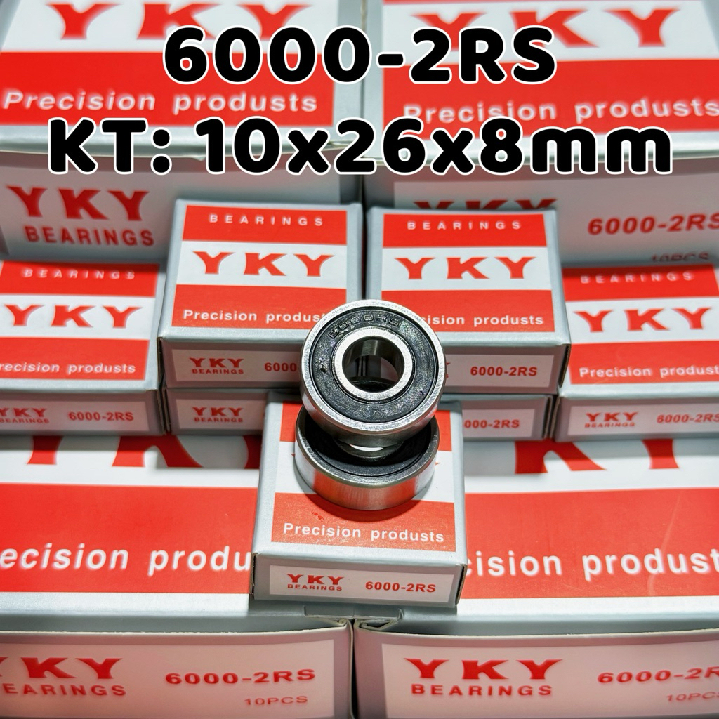 VÒNG BI BẠC ĐẠN 6000-2RS HÀNG MỚI YKY