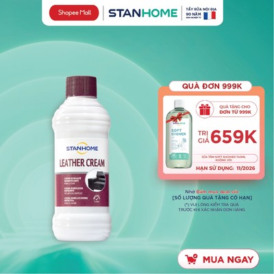 Kem Dưỡng Đồ Da Thật STANHOME Leather Cream Làm Sạch Và Vệ Sinh Nội Thất Ô Tô, Ghế Da 250ML