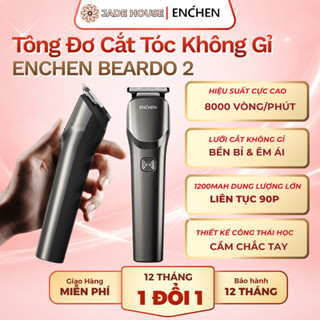 Tông đơ cắt tóc cao cấp Enchen Beardo 2 lưỡi thép không gỉ động cơ mạnh mẽ an toàn dễ sử dụng