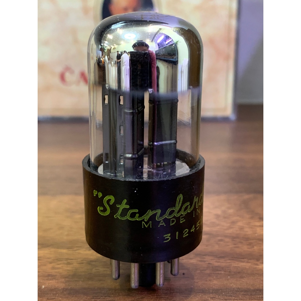 Bóng đèn điện tử, amply 6SN7/ 6H8C STANDARD đầu bạc - Phiến đen - Made in USA - Test mạnh trên TV7