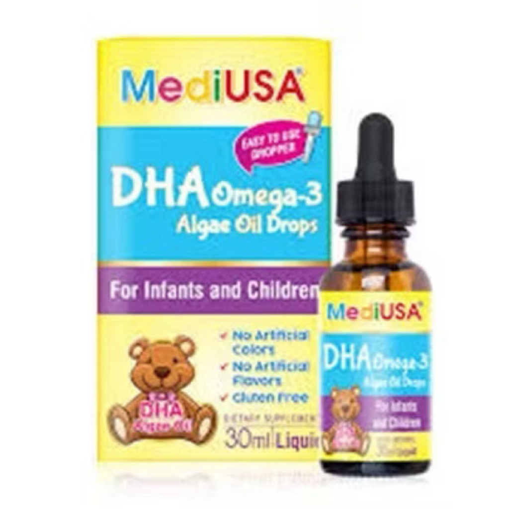 MediUSA DHA OMEGA-3 ALGAE OIL DROPS - trẻ có chế độ ăn uống thiếu hụt hoặc có nhu cầu bổ sung DHA ch