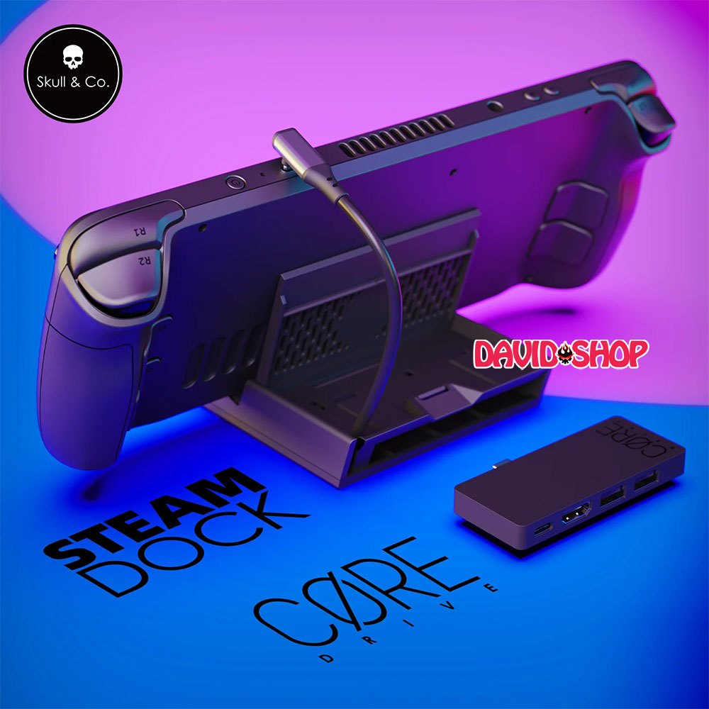 [Skull & Co.] SteamDock cho Steam Deck, Smartphone, MacBook, và các loại handheld PC khác