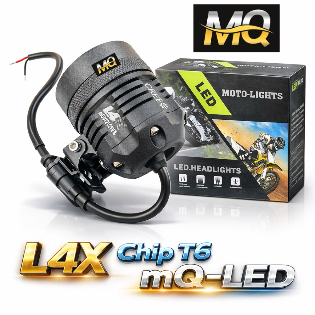 Đèn Trợ Sáng L4X Cao Cấp Mẫu Mới Chính Hãng mQ Chip T6 12v 40w