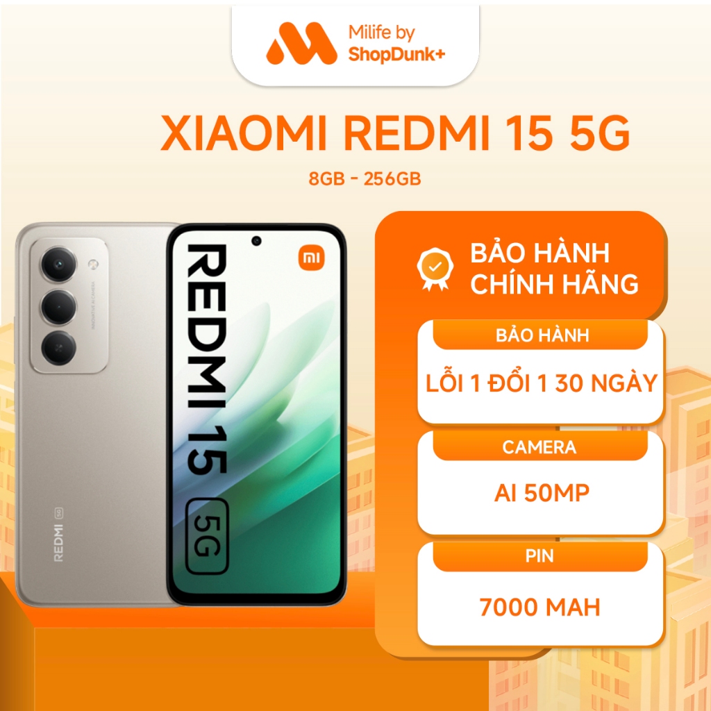 Điện Thoại Xiaomi Redmi 15 5G 4+128GB | 8+256GB Chính Hãng | BigBuy360 - bigbuy360.vn