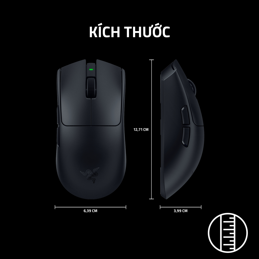 Chuột Gaming không dây Razer Viper V4 Pro 8K hz 49G Cảm biến Focus Pro 50k Gen 3 BH 24 tháng | BigBuy360 - bigbuy360.vn
