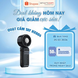 Quạt cầm tay Mini cap cấp Hoco HX604 - Công nghệ sò lạnh giá rẻ pin trâu, hàng chính hãng bảo hành lỗi 1 đổi 1