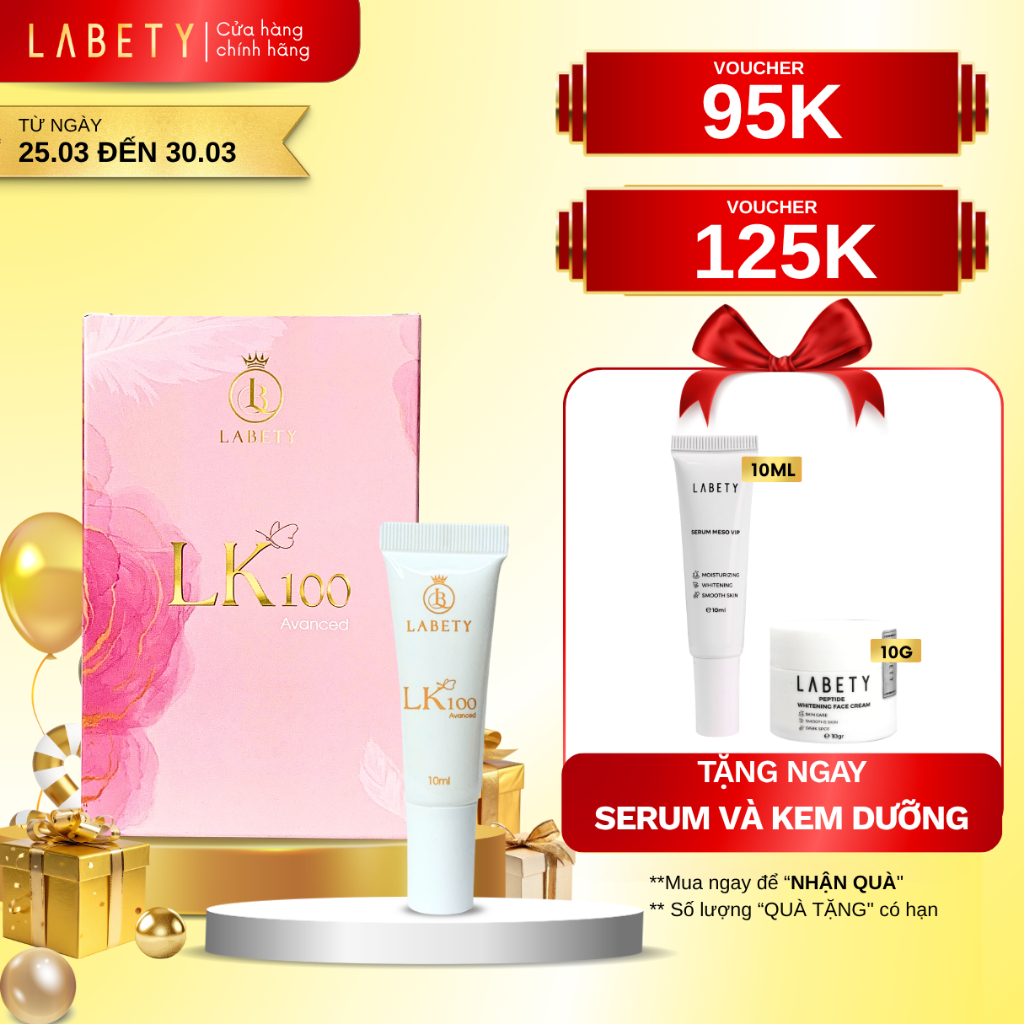 [Che tên]Gel se khít làm hồng vùng kín LK100 Khử thâm, cấp ẩm, giảm khô hạn, trẻ hóa cô bé 10ml