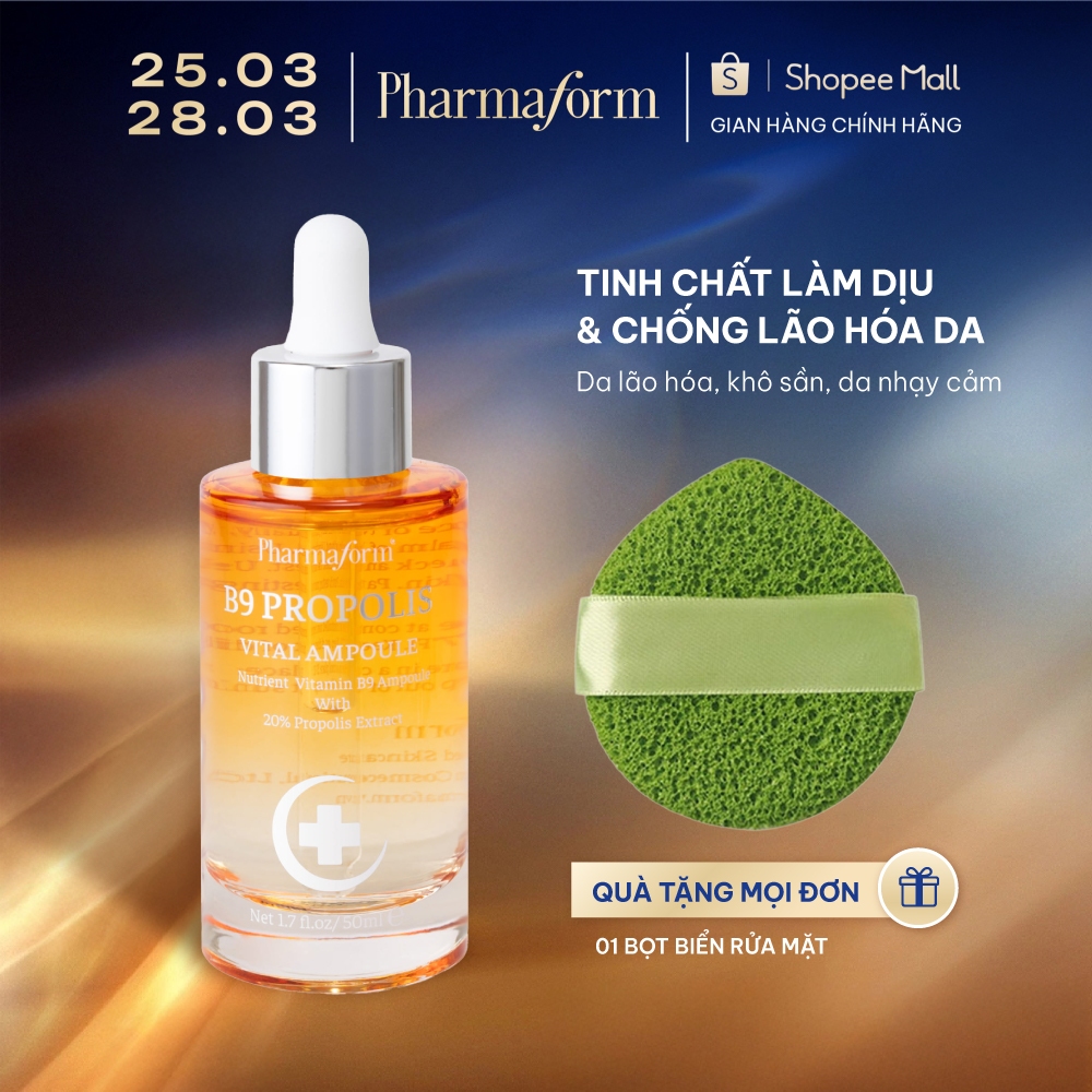 Serum làm dịu & chống lão hóa da Pharmaform B9 Propolis Vital Ampoule