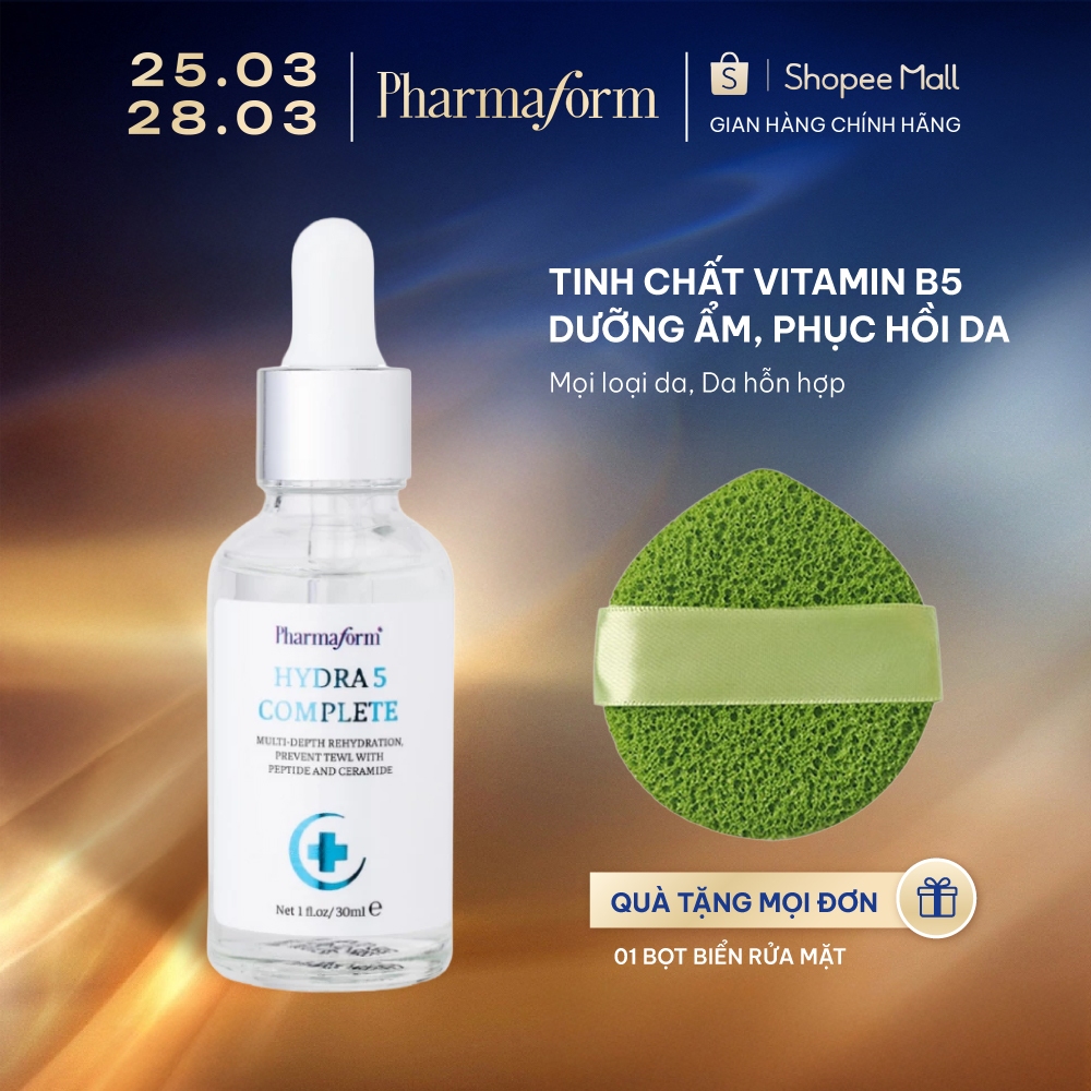 Serum cấp ẩm và phục hồi da Pharmaform Hydra 5 Complete Serum