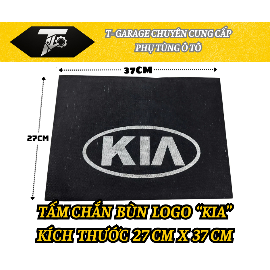 Tấm Cao Su Chắn Bùn Xe Tải KIA K200 / K250 / K165 / K3000 – In Logo KIA | 37 x 27 cm