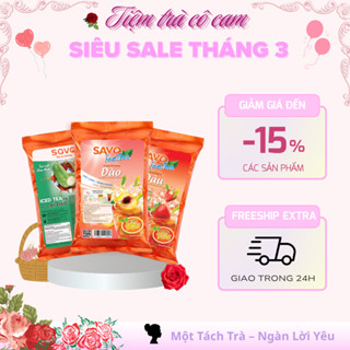 Trà Hoà Tan Savo (Túi 800G) (Vị Đào, Vị Bí Đao, Vị Xoài, Vị Ổi Hồng, Vị Vải, Vị Chanh, Vị Dâu)