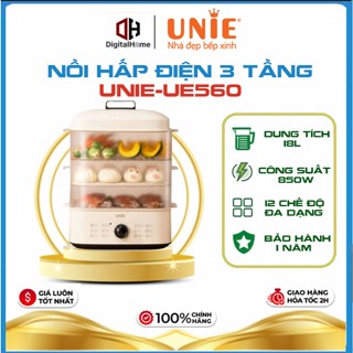 Nồi Hấp Điện 3 Tầng Unie UE560, 18Lit - 850w, Hàng Chính Hãng