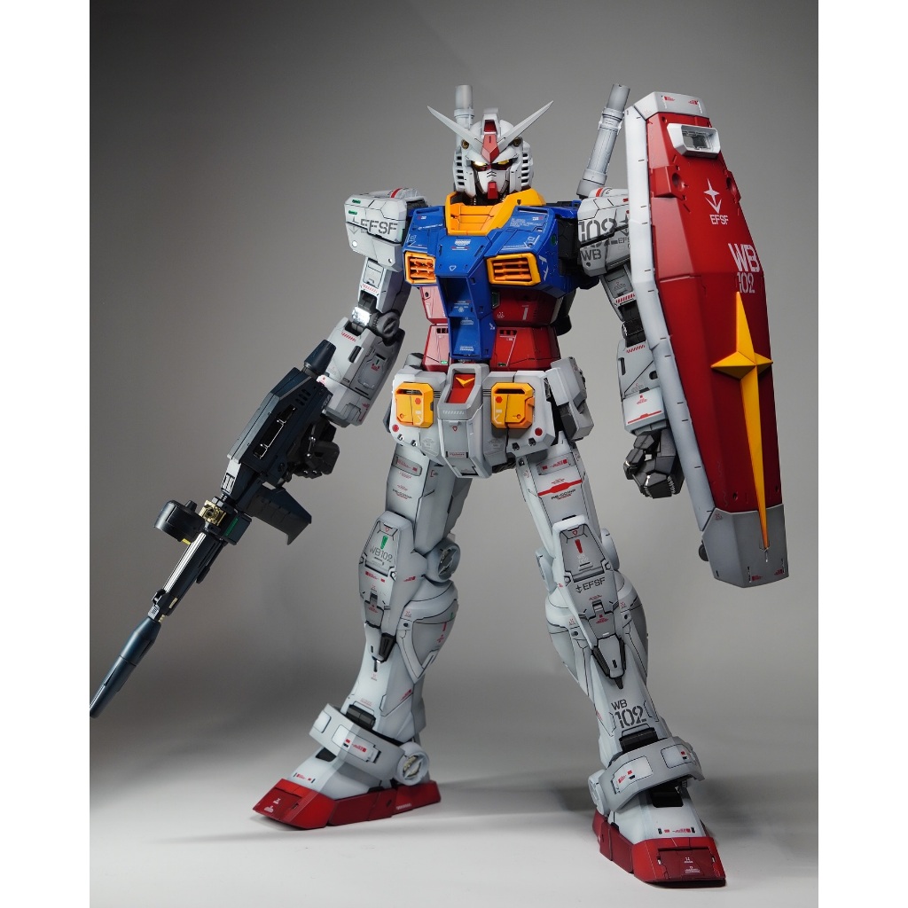 Mô Hình Lắp Ráp PG Unleashed RX-78-2 Fighter tặng kèm LED và Decal
